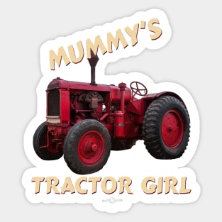 Mummy's tractor girl Sticker